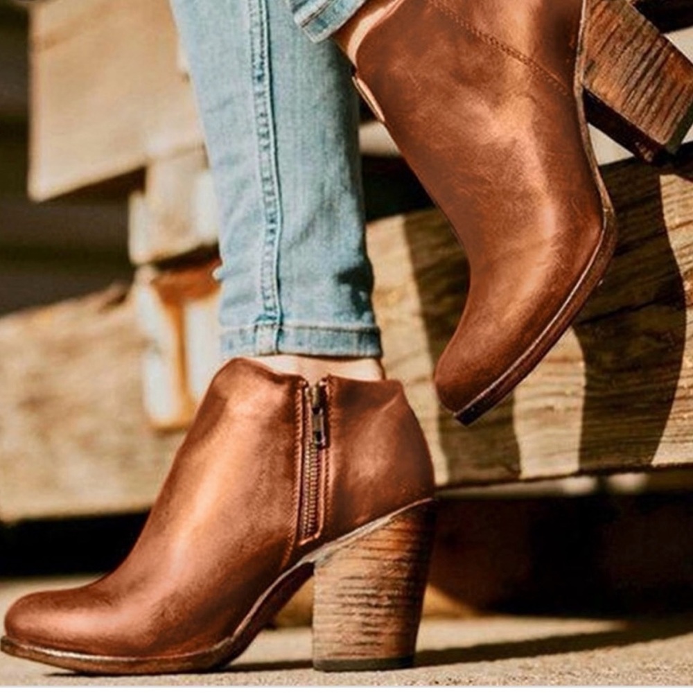Freebird by Steven Cognac Detroit Collection Ankle Boots